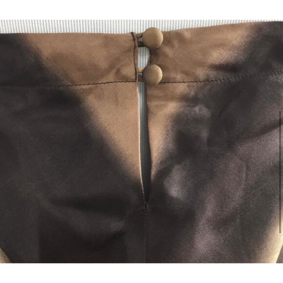 Banana Republic Brown Cream Chevron Striped Halter
Midi Dress Size 2 100% Silk - Picture 2 of 8